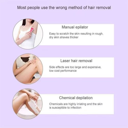 Electric Hair Removal Machine Electric Hair Removal Machine Blue Light Sensing Waterproof Mesh Hair Trimmer Hair Remover