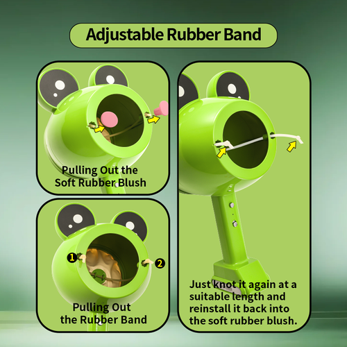 Cute Frog Air Cannon, Blast A Harmless Ball Of Air Toy for Kids Adults