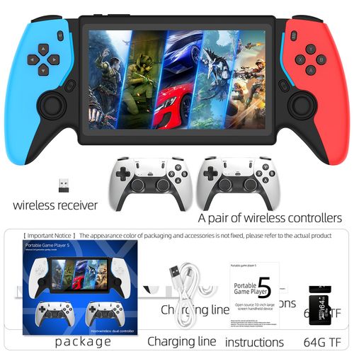 7 Inch Portable Handheld Gaming Console for Double Player