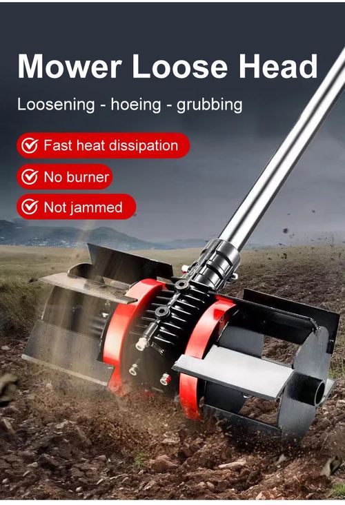Multifunctional Lawn Mower Grass Trimmer Accessory with Interchangeable Blades Soil Loosening Trenching Weeding Wheel Optional