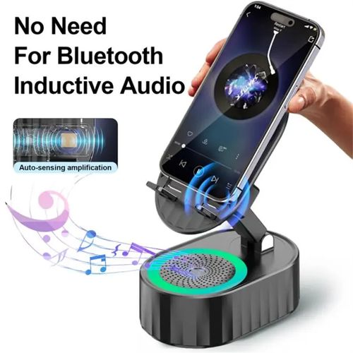 5 in1 Wireless Bluetooth Speaker Cell Phone Stand with Surround Subwoofer Sound