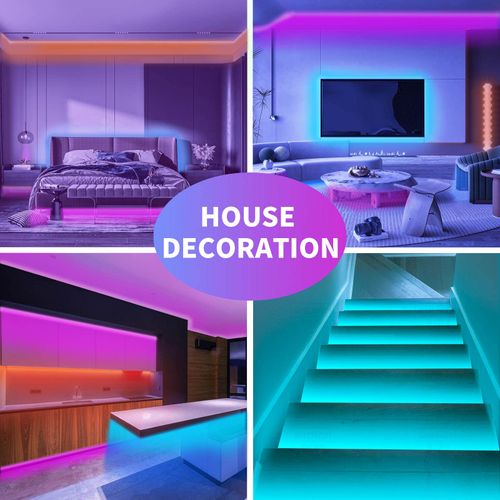 Led Light Strip Music Sync RGB Color Changing Bluetooth Led Lights