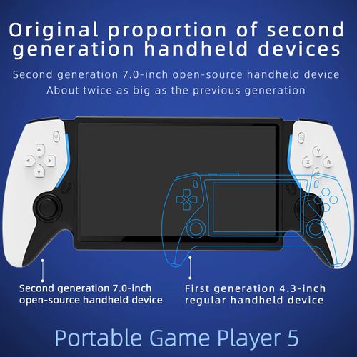 7 Inch Portable Handheld Gaming Console for Double Player