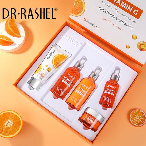 5 in1 Vitamin C Skincare Set  Brightening Anti-aging Serum for All Skin Type