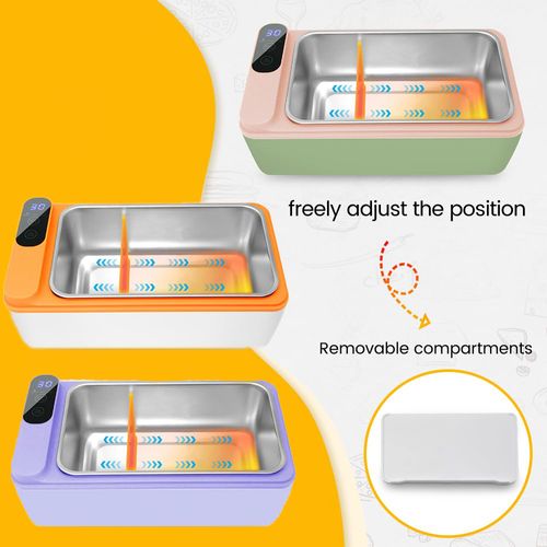 1L Cordless Electric Heated Lunch Box with Insulated Bag