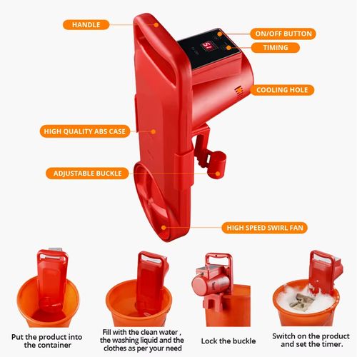 Portable foldable mini washing machine