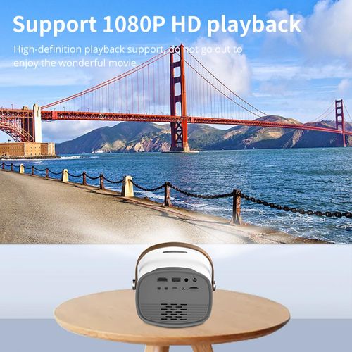 Mini Portable Projector - Home Theater Projector 1080p Supported