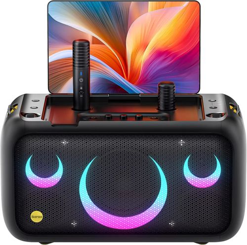 Karaoke Machine for Adults with Lyrics Display Built-in 13.3  Screen Truly All in One Karaoke Machine with 2 Wireless Micropho