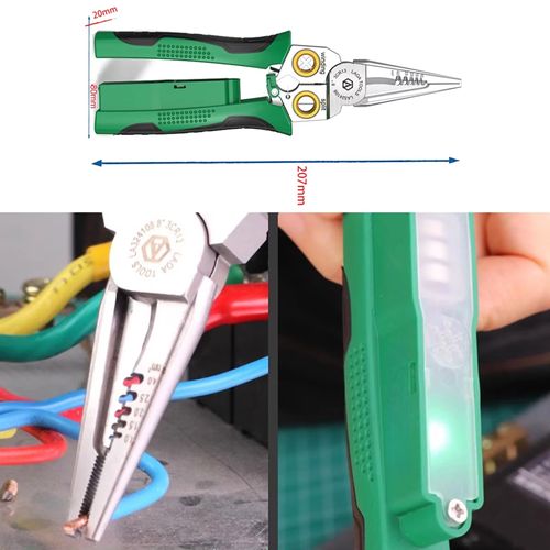 8 in 1 Wire Stripping Pliers Electrician Cable Stripper Splitting Tool