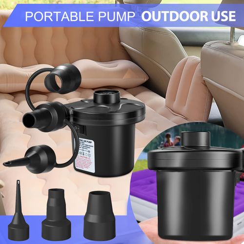 Portable Inflatable Sofa Ottoman Set with Electric Pump, Waterproof Flocked Inflatable Air Sofa
