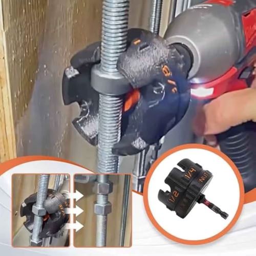 Metal Nut Zipper Drill Attachment For Fast Nut And Bolt Removal, Nut Remover Bolt Extractor Tool For Conduit Racks Socket Wrench