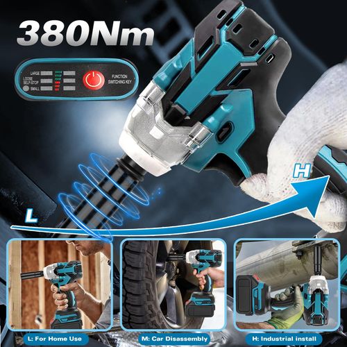 Cordless Impact Wrench Set, 21V Brushless High Torque Electric Wrench