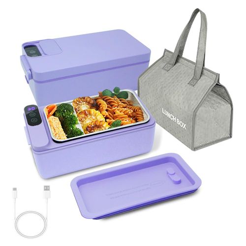 1L Cordless Electric Heated Lunch Box with Insulated Bag