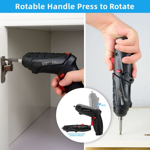 47PCS Electric Rechargeable Screwdrivers Cordless Screw Guns Drill Driver