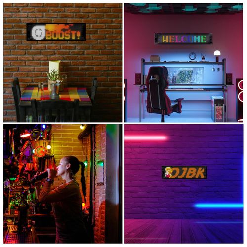 Colorful Programmable Flexible Devil Eyes Light, DIY Car Dynamic LED Smart Colorful Eye Lamp