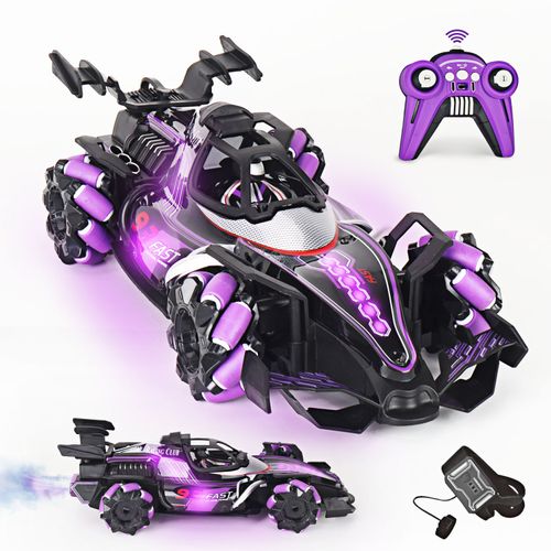 Remote Control Car ,Spry RC Car Crawler, Control Stunt Car with Water Spray, Lights and Music Function