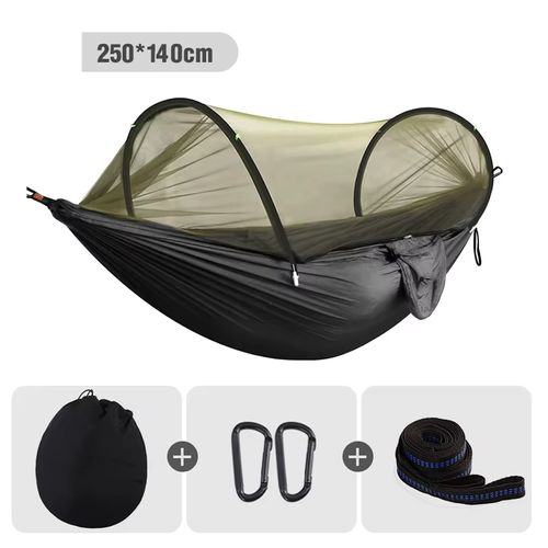 Large Outdoor Mosquito Net Hammock, 3-in-1 Waterproof Camping Hammock