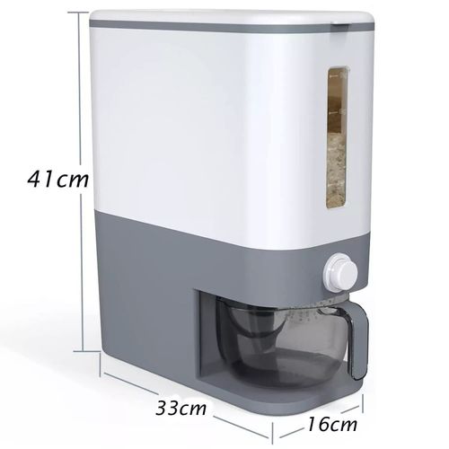 Large Capacity Rice Dry Food Dispenser with Measuring Cup
