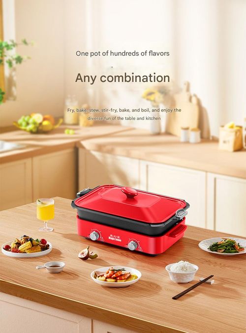 Multifunctional pot Household electric hot pot Electric steamer Split cooking integrated frying pan