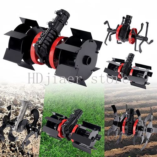 Multifunctional Lawn Mower Grass Trimmer Accessory with Interchangeable Blades Soil Loosening Trenching Weeding Wheel Optional