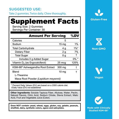 Zero Sugar  3-in-1 Pre, Post, Probiotic, Apple Cider Vinegar with Vitamin B12 and Probiotics To Address Bloating