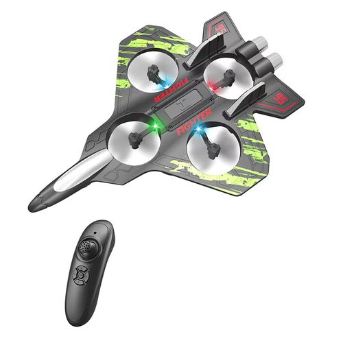 Foam Drone RC Airplane ,Remote Control Plane Fighter Jet with Light, Auto Hovering, LED Airplane Toy