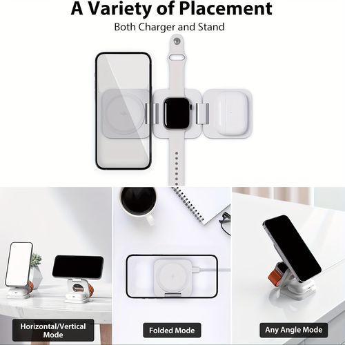 3 In 1 Magnetic Folding Wireless Charging Station