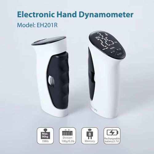 Electronic Hand Strength Trainer Wristhand Grip Metal Fitness Hand Gripper Portable Adjustable Fitness Dynamometer Tester