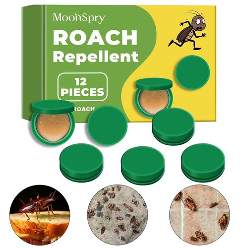 12Pcs Roach Repellent Enduring Effect Roach Bait Stations Roach Control Cockroach Killing Traps for Small & Large Roaches