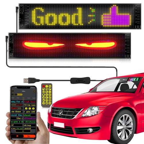Colorful Programmable Flexible Devil Eyes Light, DIY Car Dynamic LED Smart Colorful Eye Lamp