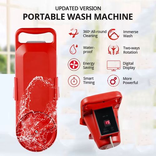 Portable foldable mini washing machine
