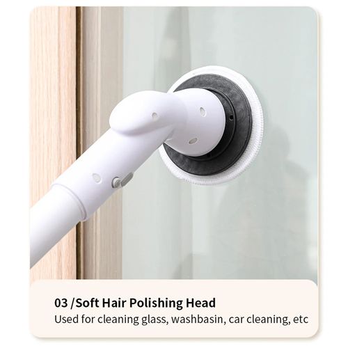 6-in-1 2000mah Electric Cleaning Brushwireless Electric Rotary Clean Brush Shower Cleaning Brush Kitchen Bathroom Home New