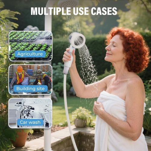 Portable Outdoor Shower Head – Rechargeable Shower Pump