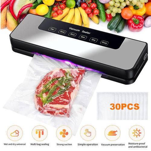 Automatic Food Sealer with 30 Bags, Dry Moist Modes Vacuum Sealer Machine