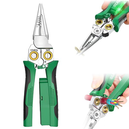 8 in 1 Wire Stripping Pliers Electrician Cable Stripper Splitting Tool