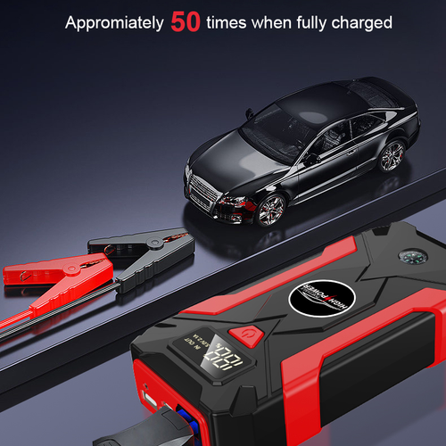 Car Jumper Start, Emergency Start Mobile Power Supply with Inflatable Pump