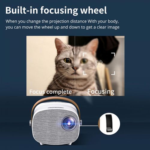 Mini Portable Projector - Home Theater Projector 1080p Supported