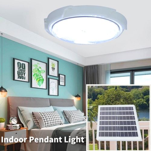 Solar Shed Light, Indoor Outdoor Solar Pendant Lights with Remote Control