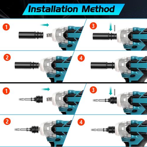 Cordless Impact Wrench Set, 21V Brushless High Torque Electric Wrench