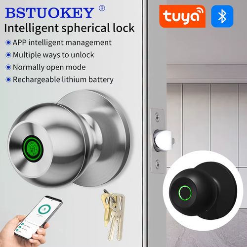 Biometric Fingerprint Smart Door Lock Security Keyless Entry Knobs Unlock Lock