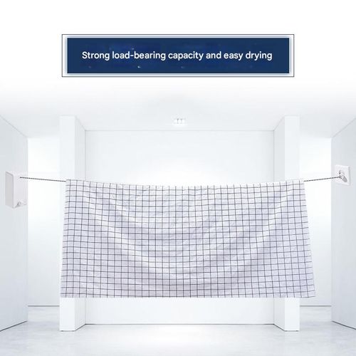 4.2M Household Double-Wire Clothes Drying Rod   For wall mounting on the balcony of hotel bathrooms