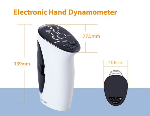 Electronic Hand Strength Trainer Wristhand Grip Metal Fitness Hand Gripper Portable Adjustable Fitness Dynamometer Tester