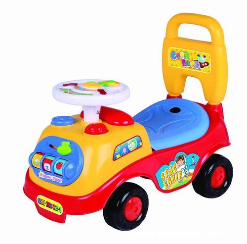 Ride On Push Car for Toddlers, Classic Kids Ride On Car with Music Steering Wheel, Horn & Under Seat Storage