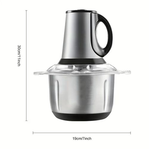 Electric Food Chopper, 3L Stainless Steel Meat Grinder for Baby Food, Meat, Vegetables, Fruits