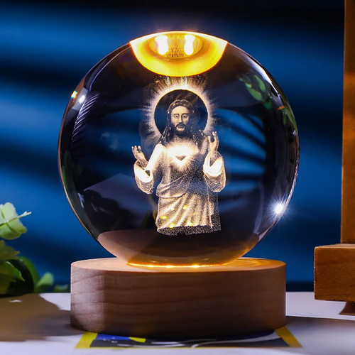 Hot Sale 49% OFF -🔥Crystal Ball Jesus Figurine