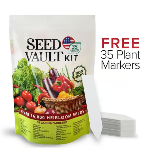 48% OFF Vegetable Seed Vault Kit | 35 Variety Pack