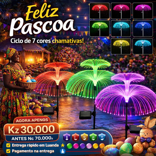 Luzes Solares Mágicas à Prova d Água