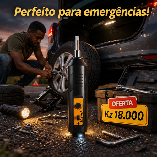 🔧 Chave de Fenda Elétrica Portátil – Reparação Fácil em Segundos!