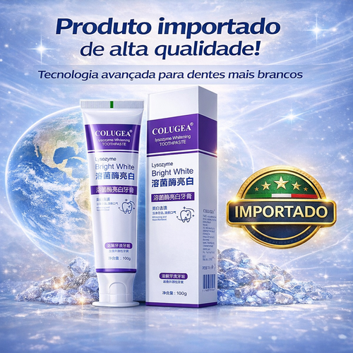 🔥 Clareamento Rápido dos Dentes em 7 Dias | Pasta de Dente Premium com Lisozima