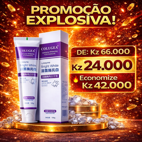 🔥 Clareamento Rápido dos Dentes em 7 Dias | Pasta de Dente Premium com Lisozima